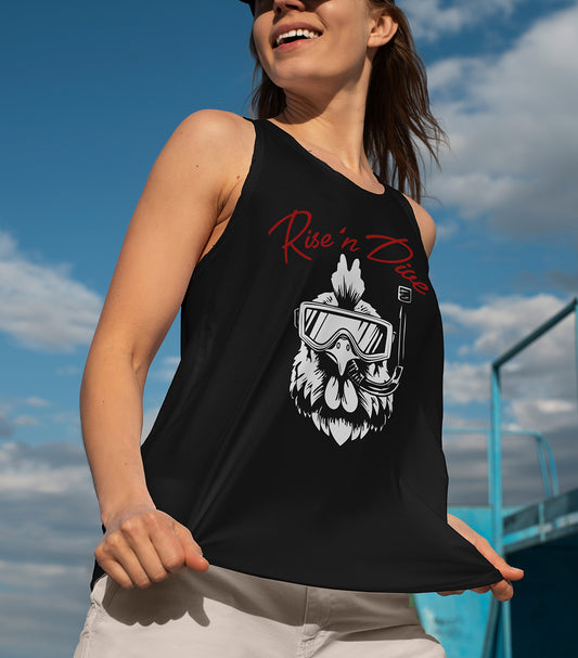 Rise n' Drive Rooster Crop Racerback